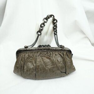 Clara Kasavina stunning handmade evening Purse/ clutch. high quality lamb leathe